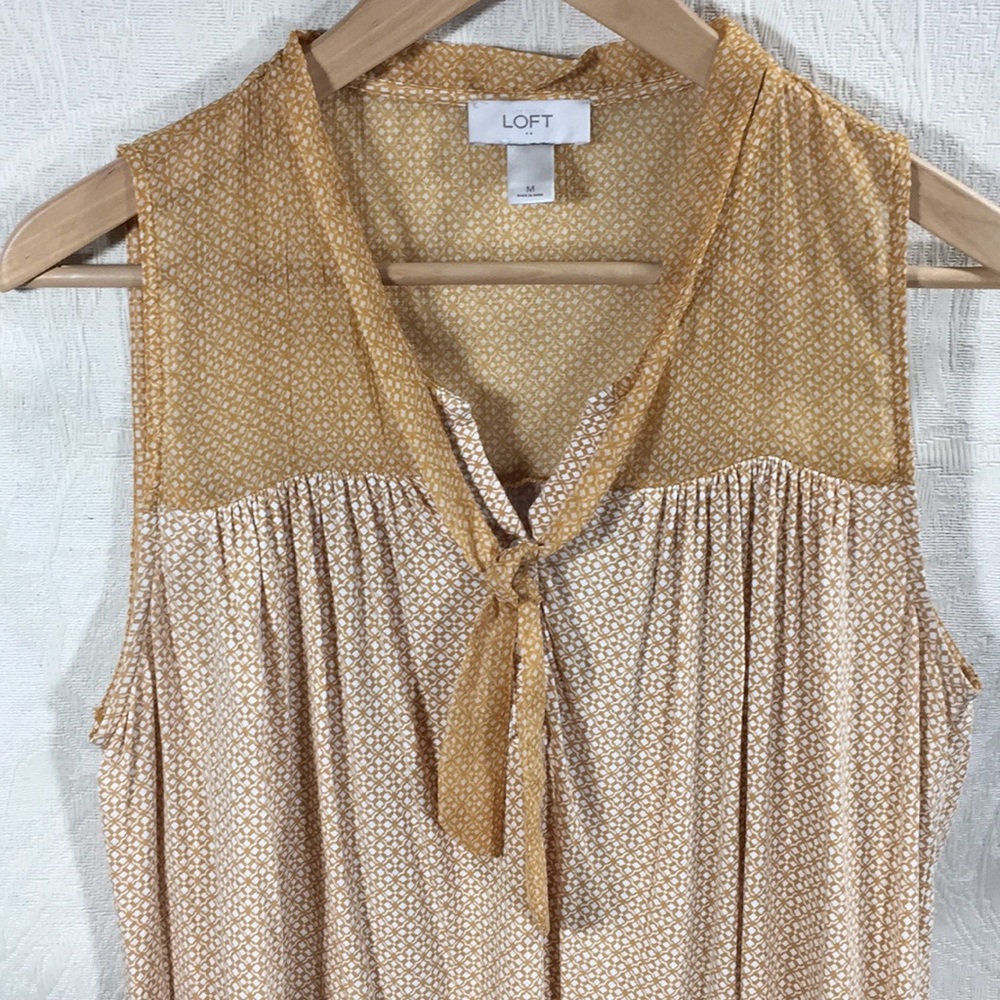 Ann Taylor LOFT Yellow/Gold Tank sz M